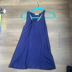 Navy blue tank with cute bow on back